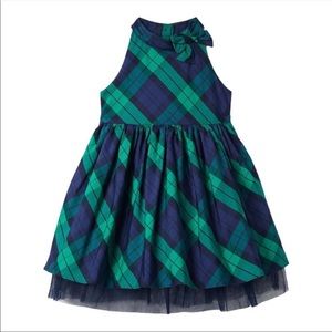 NEW!🥰 Janie and Jack plaid dress & matching bow